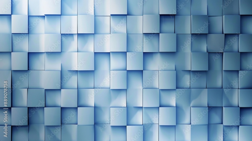 Abstract Blue Cube Pattern Background. Abstract Blue Cube Pattern Background.