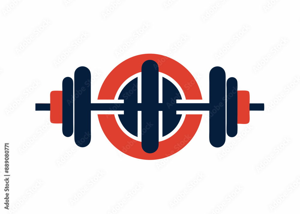 Gym Gear: Barbell Icon Manufacturer Spotlight Design Gym Gear: Barbell Icon Manufacturer Spotlight Design