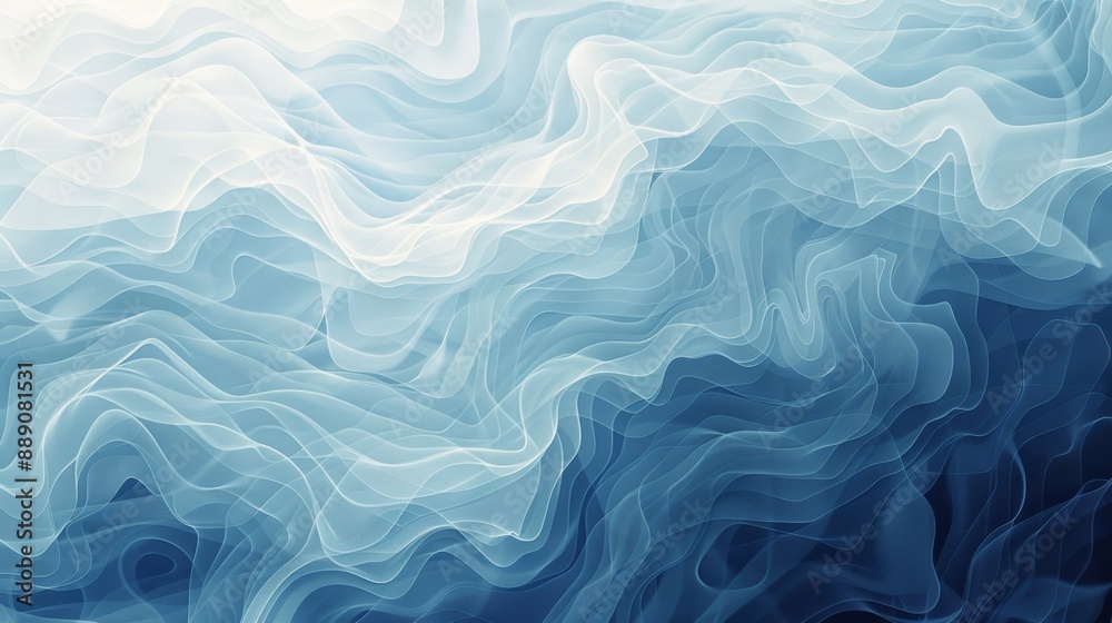 Abstract Blue and White Wavy Background. Abstract Blue and White Wavy Background.