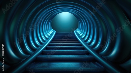 A mystical staircase leading to a quest and vow