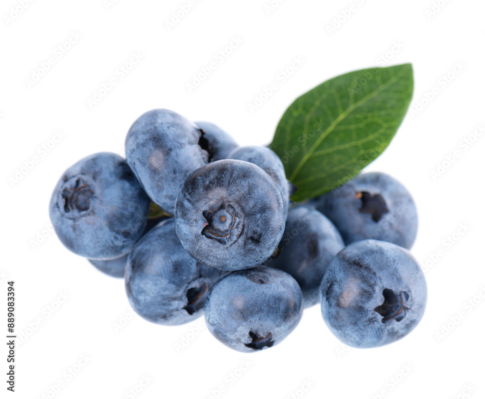 Fresh blueberry with green leaves, isolated on white background. Bilberry or whortleberry berries. Clipping path. Fresh blueberry with green leaves, isolated on white background. Bilberry or whortleberry berries. Clipping path.
