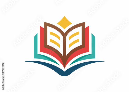 Open Book Logo Bookstore, a colorful addition to your reading material.