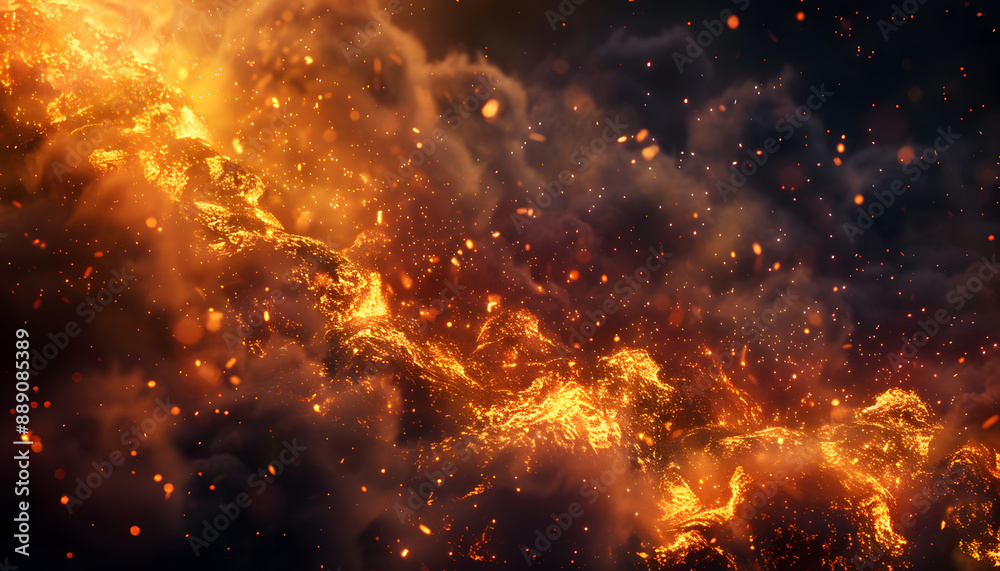 Naklejka premium fire background