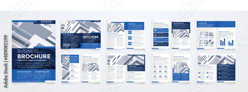 minimalist brochure template with modern concept and minimalist layout use for business profile and product catalog