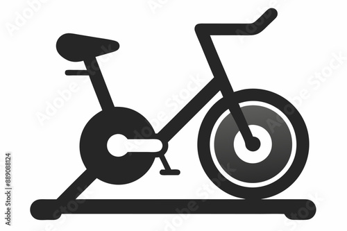 An Exercise bike icon vector illustration