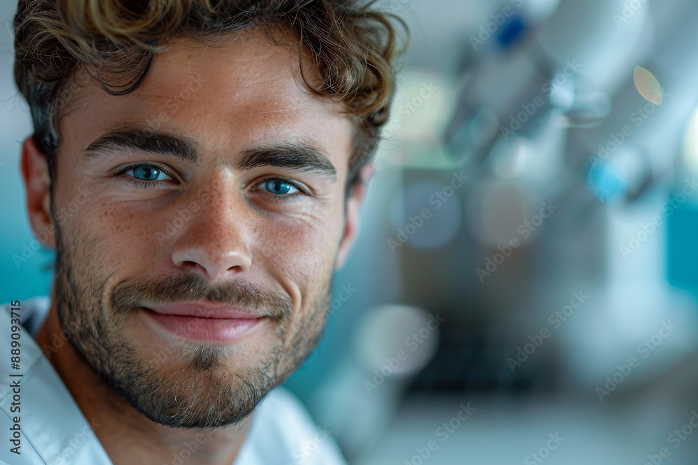AI generated image of person in dental clinic teeth care appointment AI generated image of person in dental clinic teeth care appointment