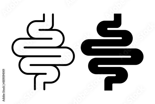  Human Internal Organ Anatomy Line Icon Set. Liver, Tooth, Brain, Stomach, Heart, Lung, Urinary System, Bone, Skin layer, Intestine Linear Pictogram. Healthcare Sign. Isolated Vector Illustration.