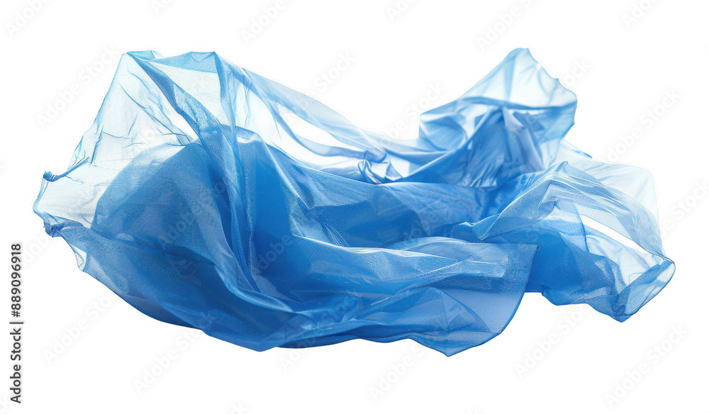 Crumpled Blue Plastic Bag Crumpled Blue Plastic Bag