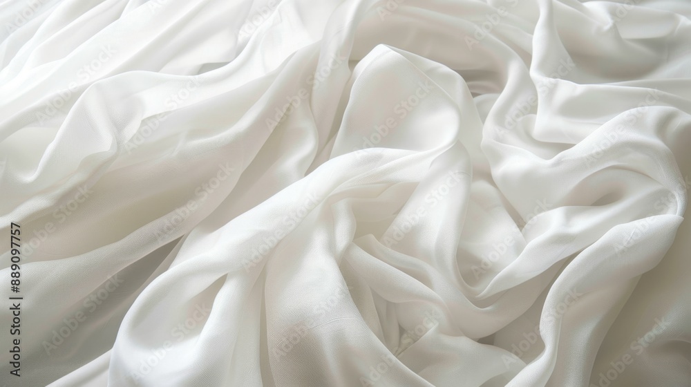 White Silk Fabric Texture Background. White Silk Fabric Texture Background.