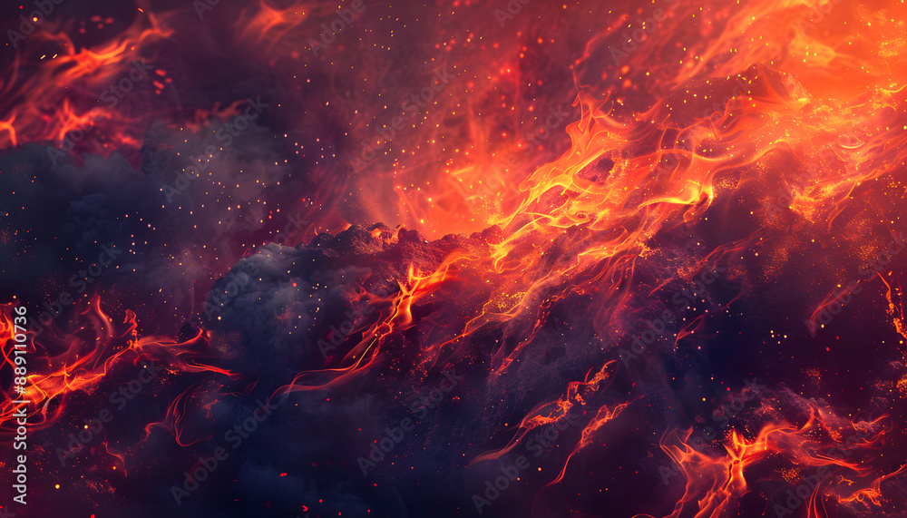 Fototapeta premium fire background