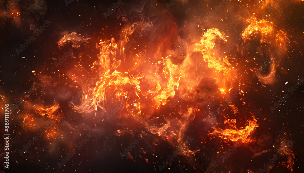 Fototapeta premium fire background