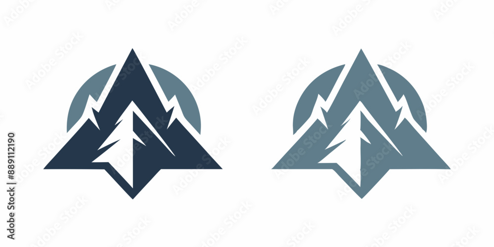 A Pictorial Mark for an Outdoor Adventure Company Featuring a Mountain Logo A Pictorial Mark for an Outdoor Adventure Company Featuring a Mountain Logo
