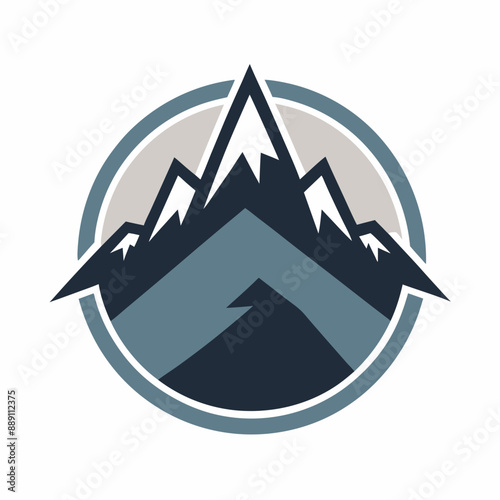 A Pictorial Mark for an Outdoor Adventure Company Featuring a Mountain Logo