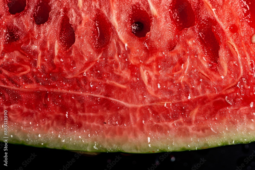 Pulp of watermelon fruit close-up.. Beautiful simple AI generated image in 4K, unique. Pulp of watermelon fruit close-up.. Beautiful simple AI generated image in 4K, unique.