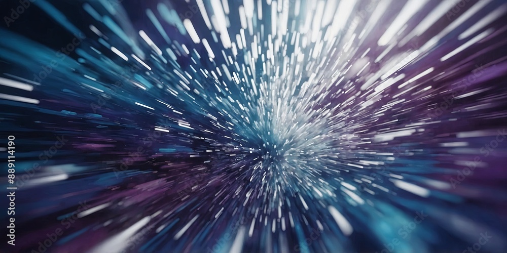 Naklejka premium Abstract blue purple and white blur background. AI generated.