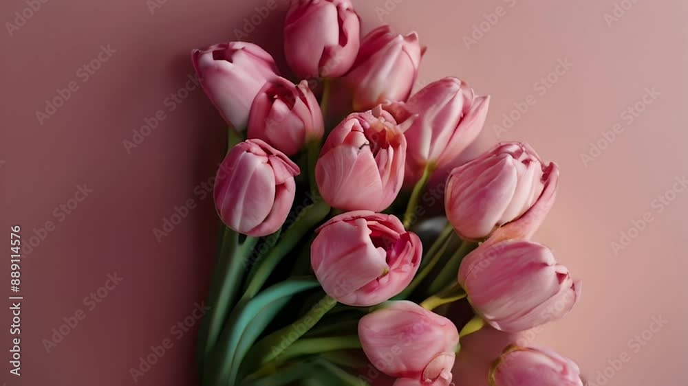 Bouquet of pink flowers on the background Bouquet of pink flowers on the background