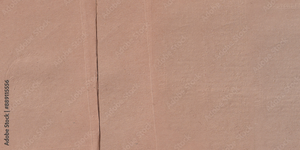 Fototapeta premium Aged rough paper texture. Double- page parchment grunge background universal