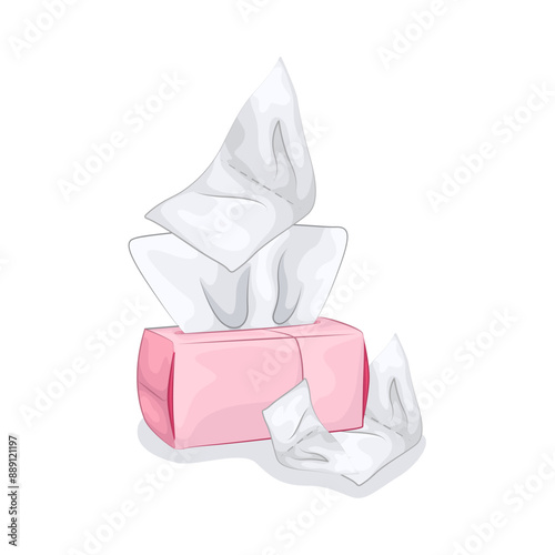 Illustration of tissue box 