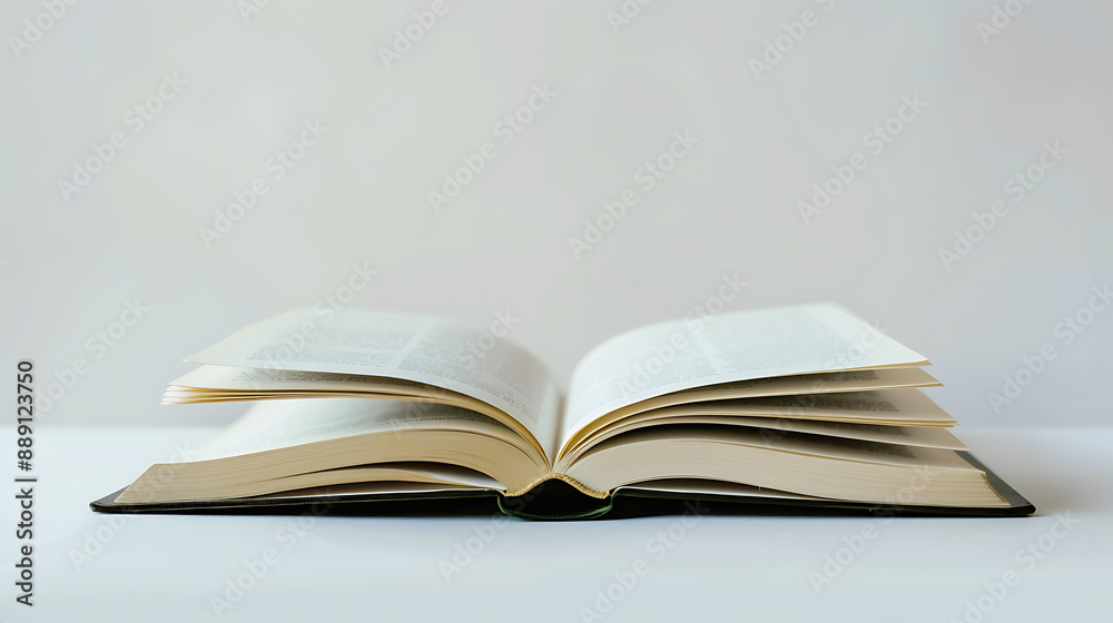A stack of books with an open book on a wooden table, surrounded by tags like education, reading, and knowledge A stack of books with an open book on a wooden table, surrounded by tags like education, reading, and knowledge