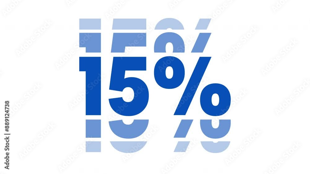 15 percent for discount or promotion on white background with Alpha Matte 15 percent for discount or promotion on white background with Alpha Matte