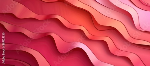 Abstract Pink and Red Wavy Pattern