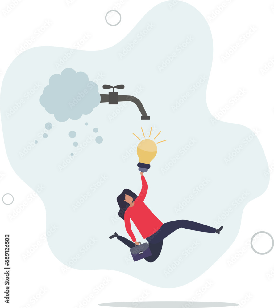 Thinking idea or brainstorm to get solution, creativity or imagination solve problem, efficient cooperate to get good outcome concept.flat design.illustration with people. Thinking idea or brainstorm to get solution, creativity or imagination solve problem, efficient cooperate to get good outcome concept.flat design.illustration with people.