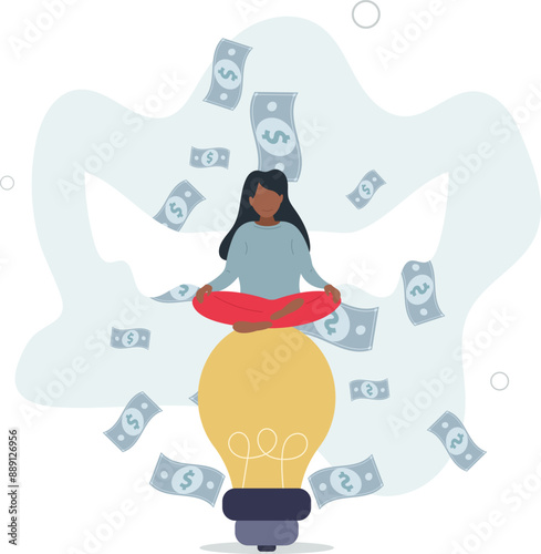 Angel investor, people who funding or support startup seed project since beginning, flat design.illustration with people.