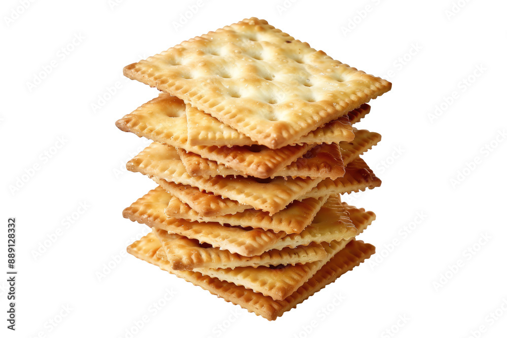 Stack of biscuit isolated on transparent background Stack of biscuit isolated on transparent background