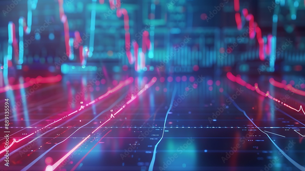 Animated stock market chart pulsing with the dynamic movement of financial activity, resembling a heartbeat. Animated stock market chart pulsing with the dynamic movement of financial activity, resembling a heartbeat.