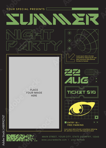 Summer Night Party Flyer
