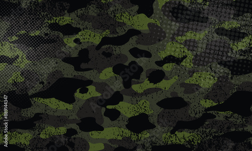 camouflage army or hunting texture pattern background vector illustration