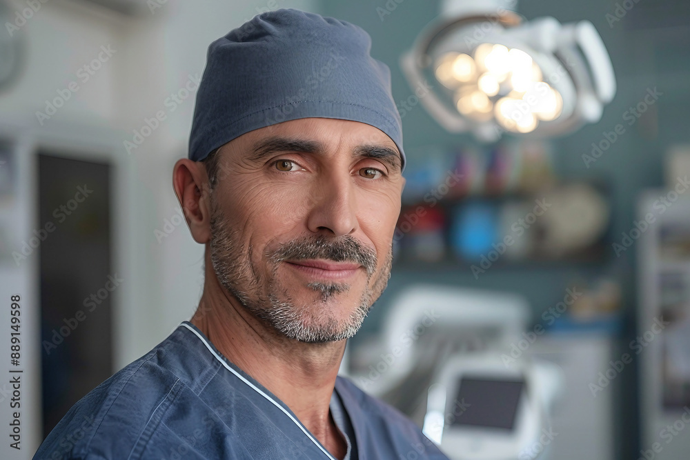 AI generated image of man in clinic professional dentist appointment AI generated image of man in clinic professional dentist appointment