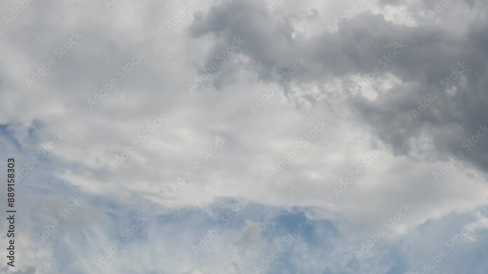 微速度撮影した夏の空の雲の変化の風景 微速度撮影した夏の空の雲の変化の風景
