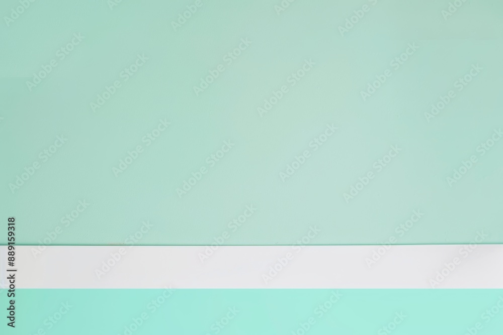 Vibrant turquoise wall with a white shelf for showcasing products, providing ample space for marketing. Perfect for modern businesses Vibrant turquoise wall with a white shelf for showcasing products, providing ample space for marketing. Perfect for modern businesses