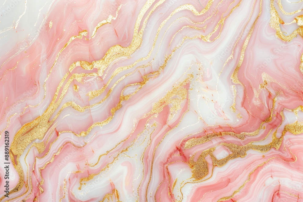 Stunning pink and gold marble texture with liquid paint swirls, adding luxury and elegance to any project or space. Perfect for sophisticated and stylish designs Stunning pink and gold marble texture with liquid paint swirls, adding luxury and elegance to any project or space. Perfect for sophisticated and stylish designs