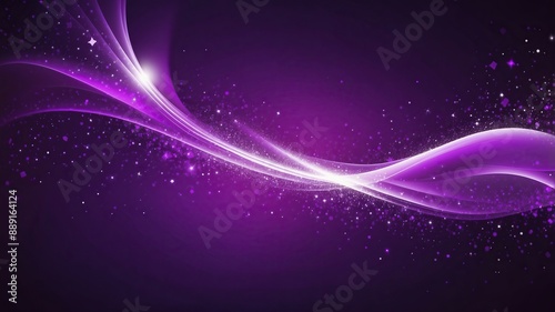 Abstract Purple Particle Wave