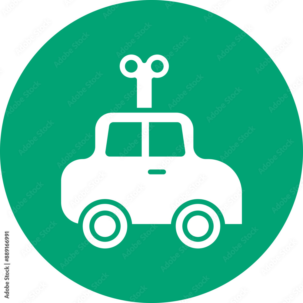 Obraz premium Car glyph circle icon