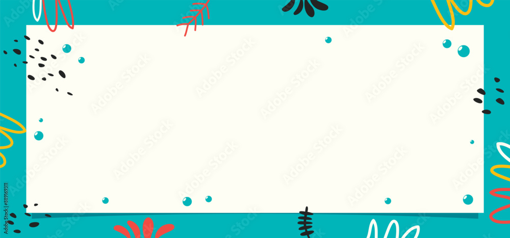 Blank Flat Summer Background Design Blank Flat Summer Background Design