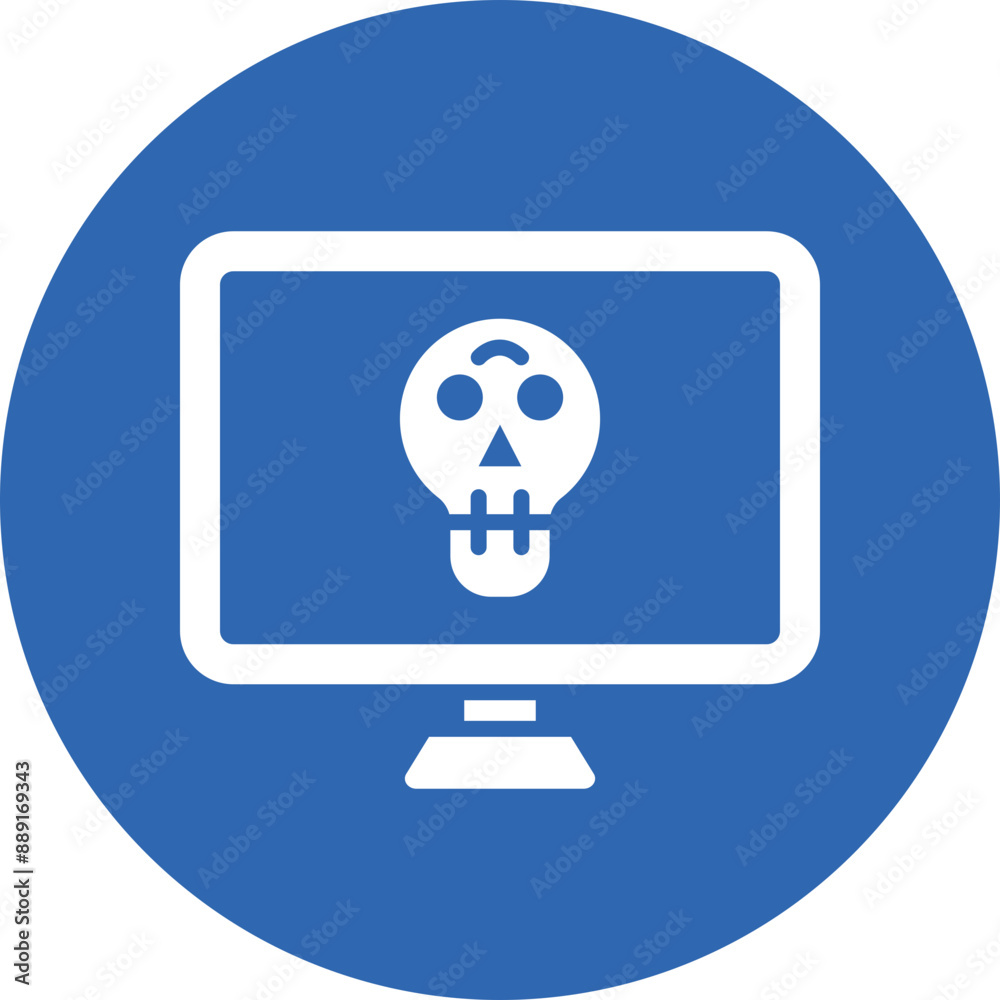 Malware glyph circle icon Malware glyph circle icon