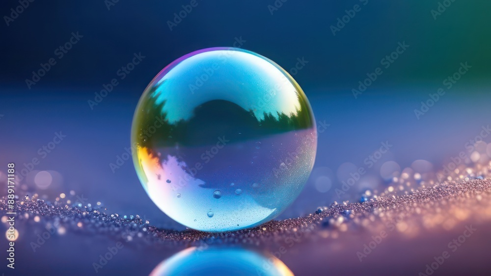 Abstract flowing waves with soap bubbles on white background with beautiful bokeh and with copy space Abstract flowing waves with soap bubbles on white background with beautiful bokeh and with copy space