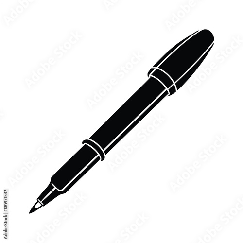 pen silhouette vector