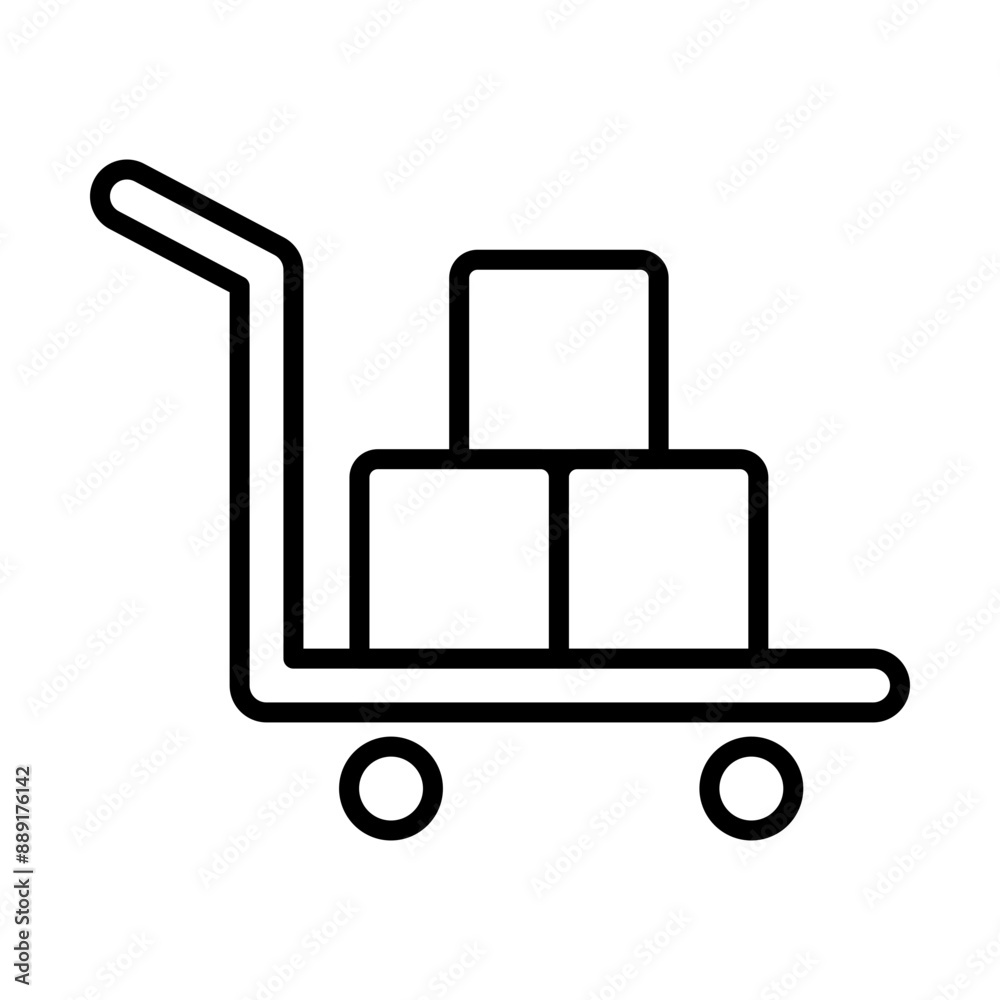 Shopping Trolley line icon Shopping Trolley line icon