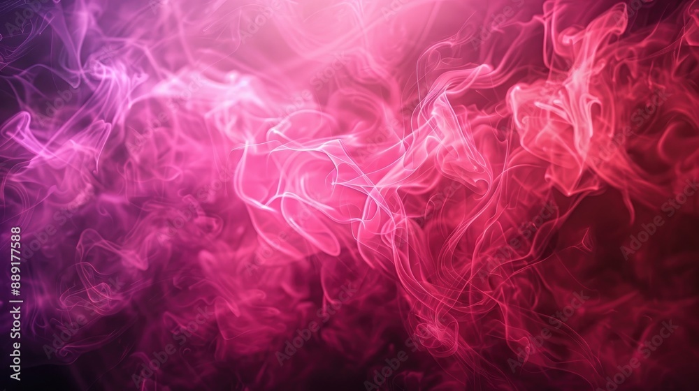 Obraz premium Abstract background with pink light and smoke flames