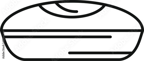 Line icon of a humidifier, a device that increases humidity in a room, ensuring comfortable living conditions