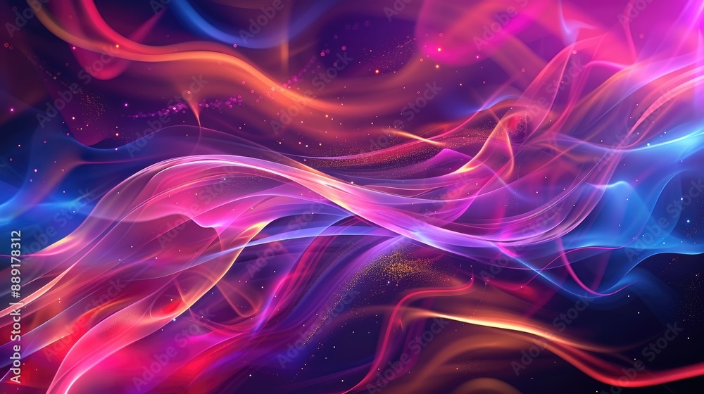Fototapeta premium Abstract glowing backdrop