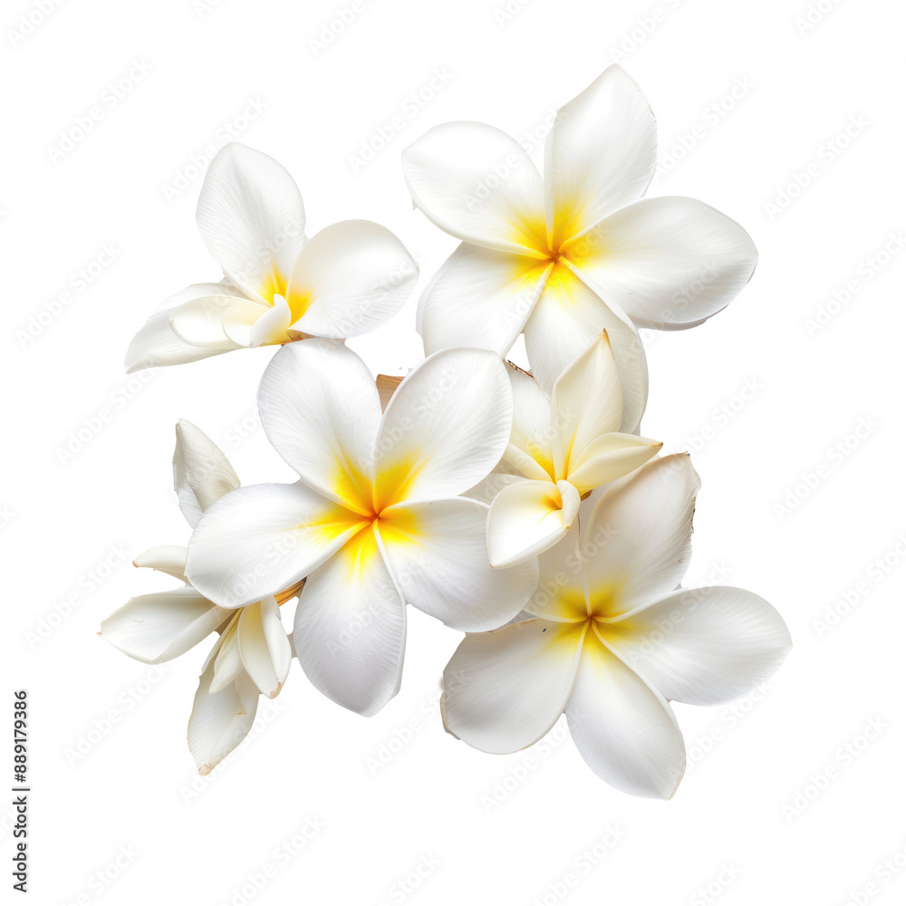 White plumeria flowers. White plumeria flowers.