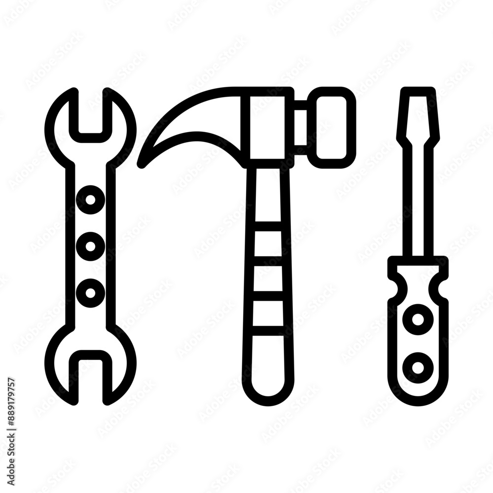 Industrial Equipment line icon Industrial Equipment line icon