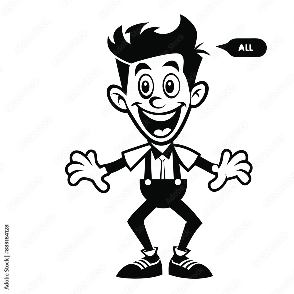 Chronicles of Creativity and Carpentry in Cartoon Capers, funny, vector silhouette Chronicles of Creativity and Carpentry in Cartoon Capers, funny, vector silhouette