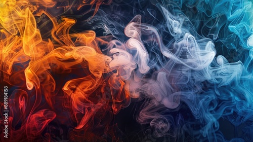 Artistic representation of smoke