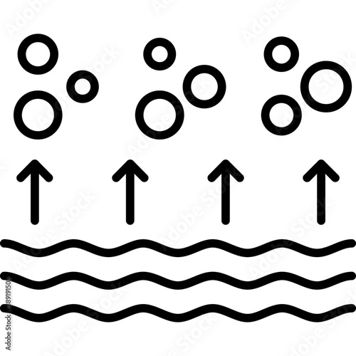 Water Evaporation Icon